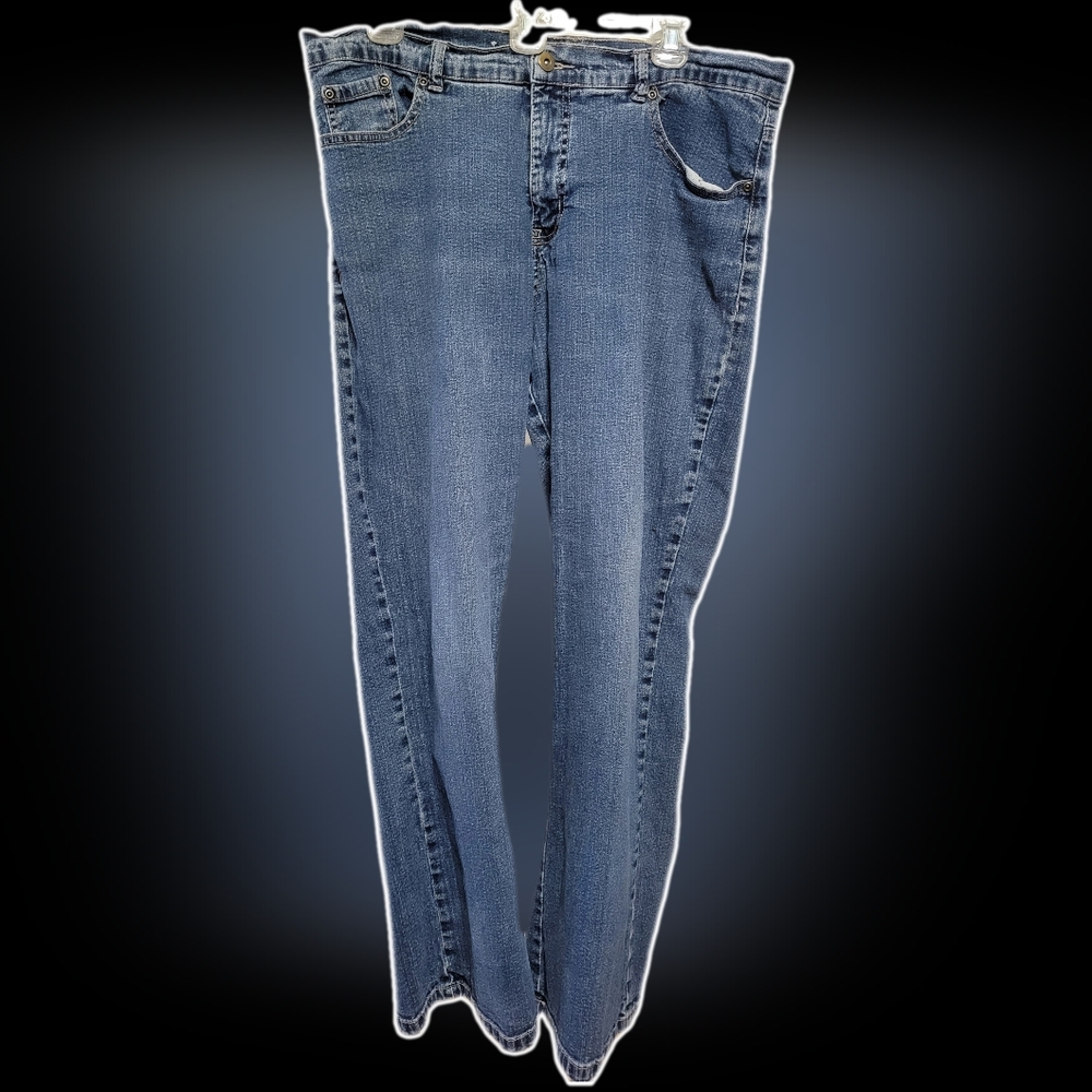 Ladies Studio Works Sz 14 stretch straight leg jeans